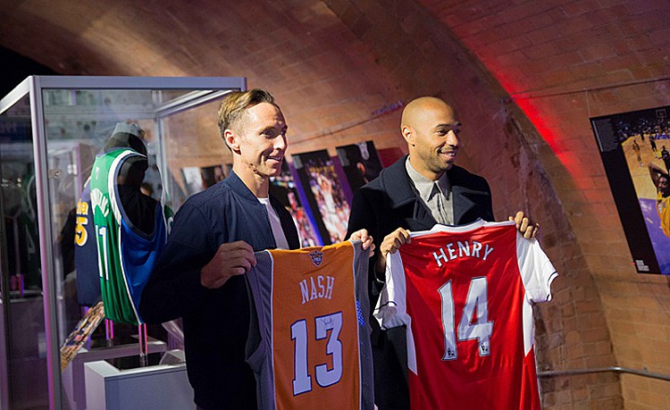 Thierry Henry and Steve Nash